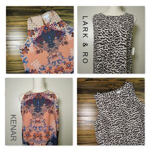 KENAR + LARK & RO Sleeveless Top Bundle – Size Med. (10) – 2 Pieces